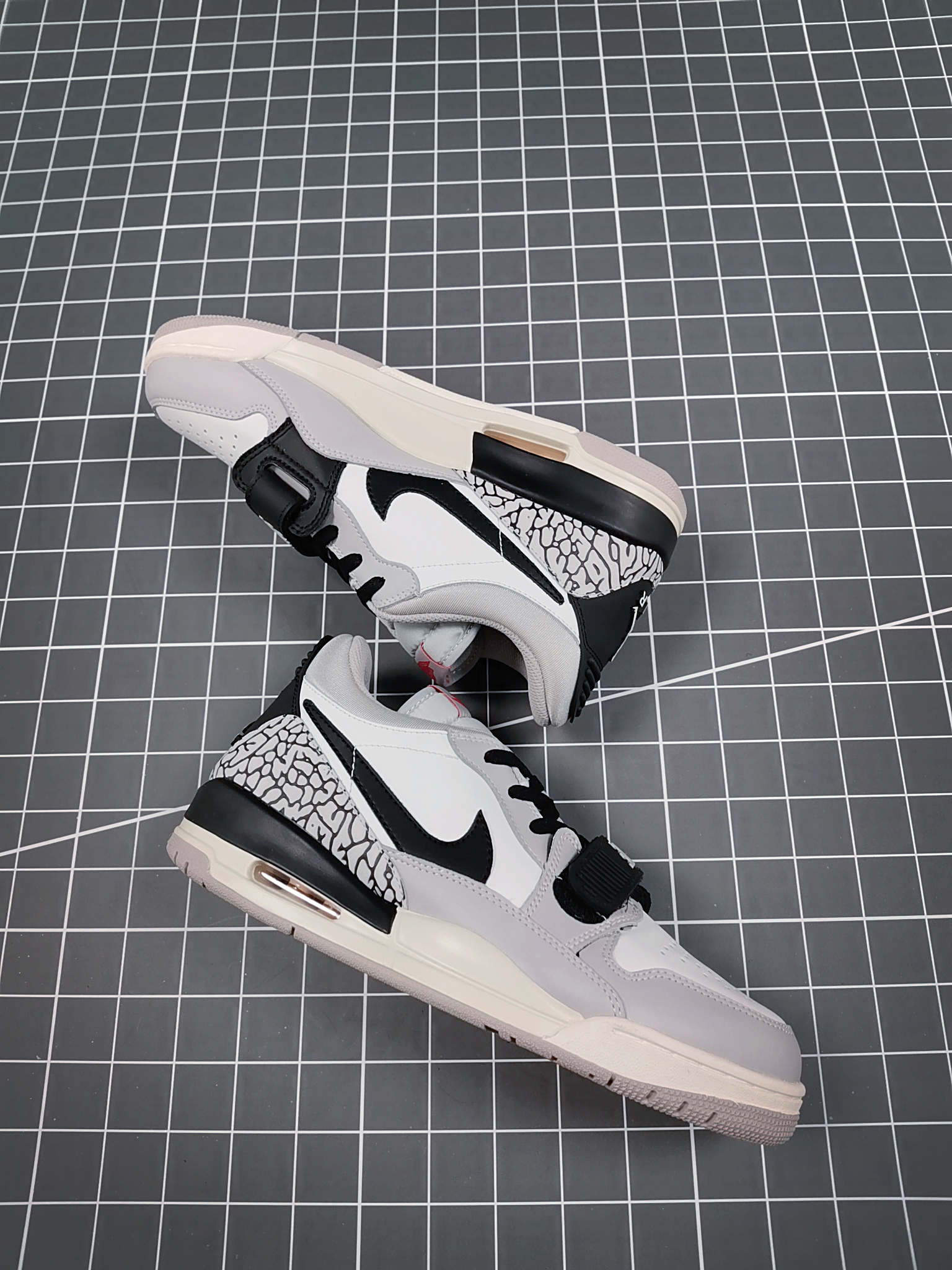 Women Air Jordan Legacy 312 Low White Cement Grey Black Shoes